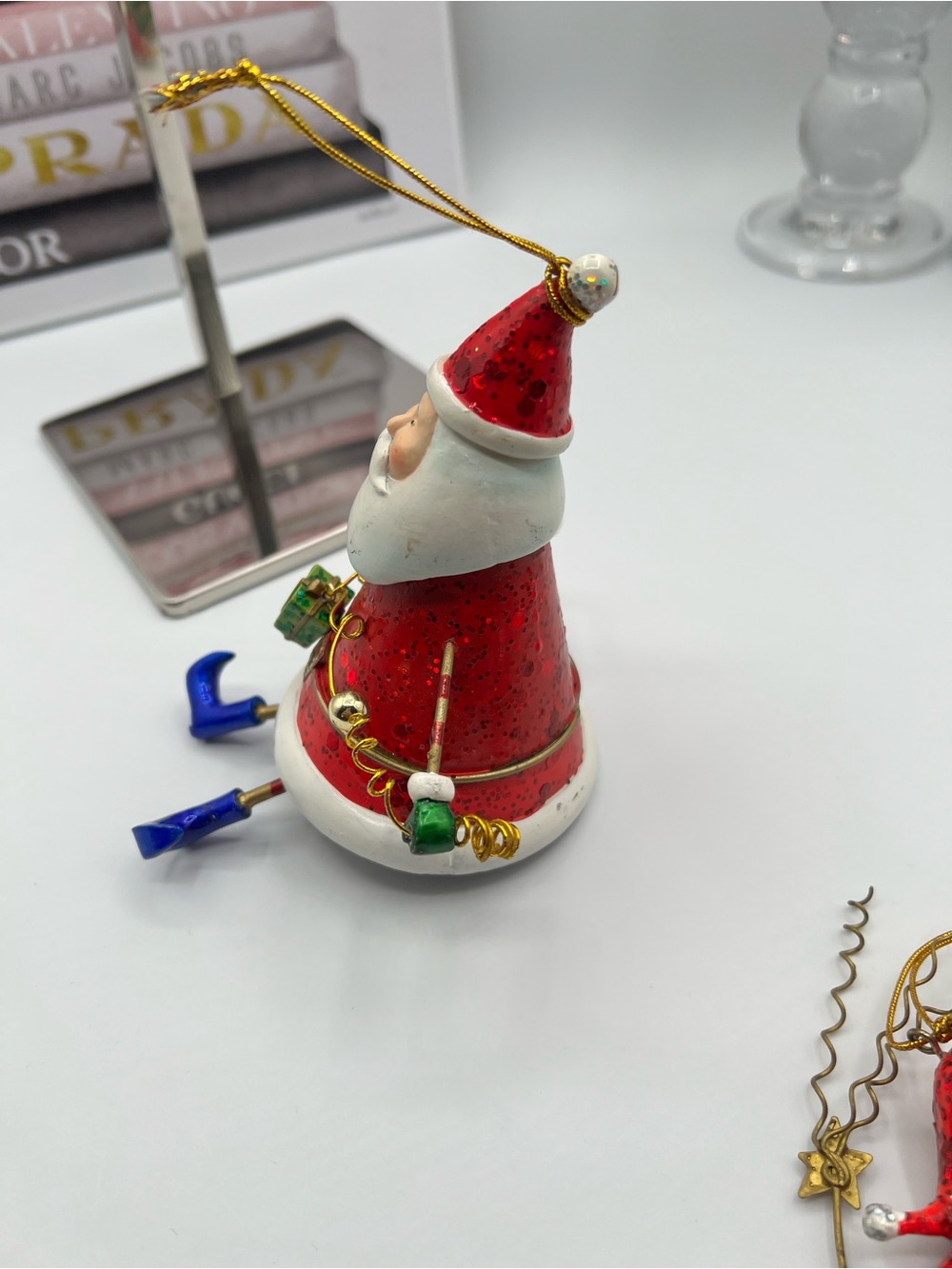 Department 59 Vintage Red Santa Hanging Ornament - Picture 7 of 11